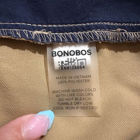 Bonobos Maide Golf Shorts Mens 33/10 Khaki Beige Tan Chino Performance (33x10) - Picture 4 of 9